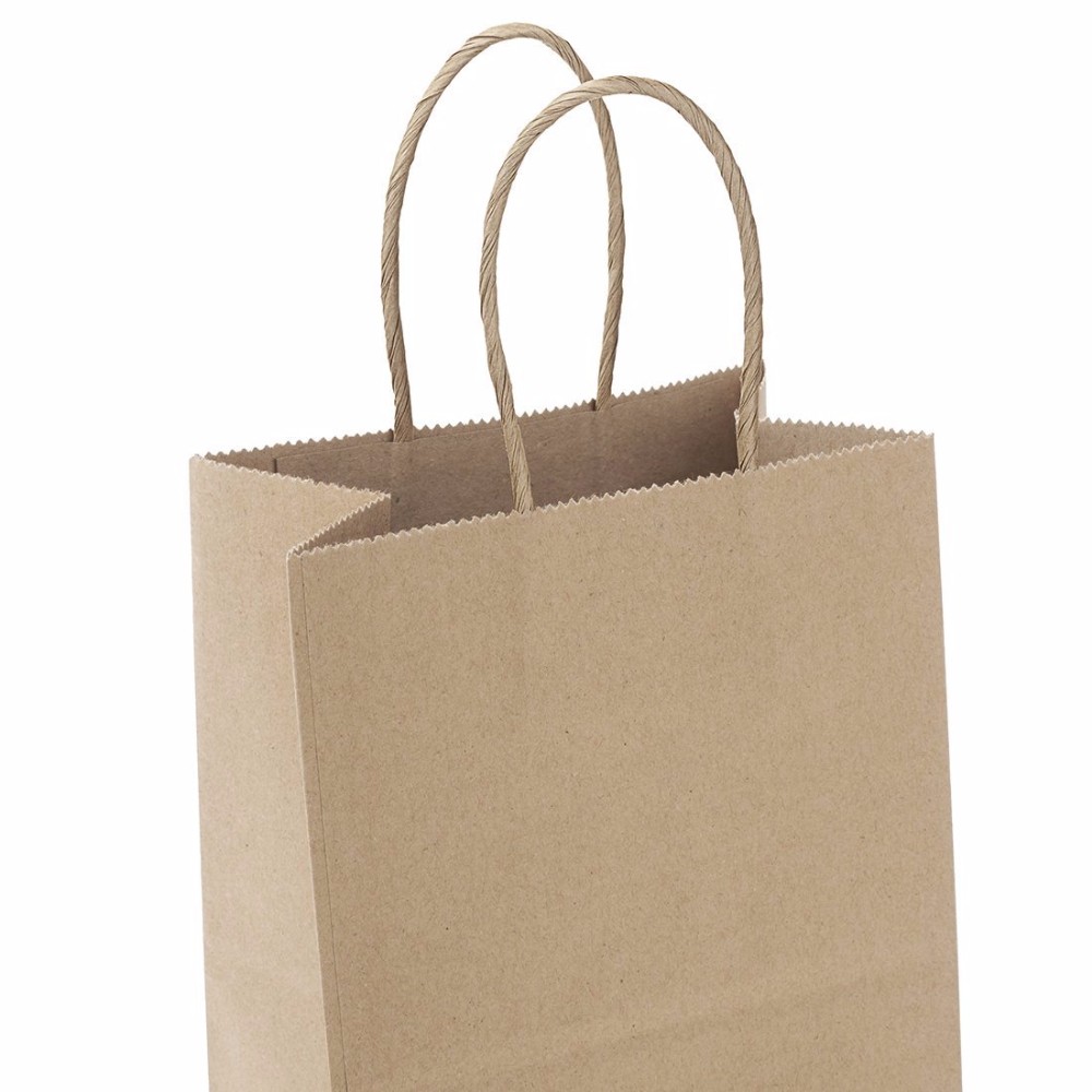 Customized fashion shopper tote bag, reusable recycled eco-kraft paper fabric shopping bag, hot selling product 14