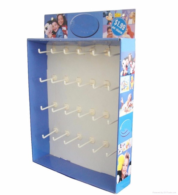 مربع مموج بوب مخصص من الصين مع خطاف قوس المتجر بلوحة Pegboard الرف رف رف رف 4