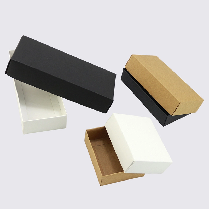 Custom logo printing kraft cardboard shipping and mail box paper jewelry jewelry jewelry packaging box 1