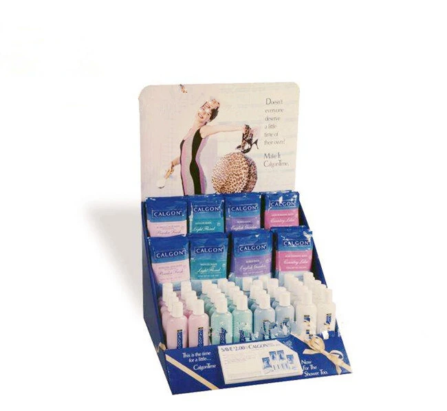 Retail Multicolor Printing Popular Snacks Cardboard Display Box Counter Customized Lip Gloss and Eyelash Paper Display Box Hot P 1