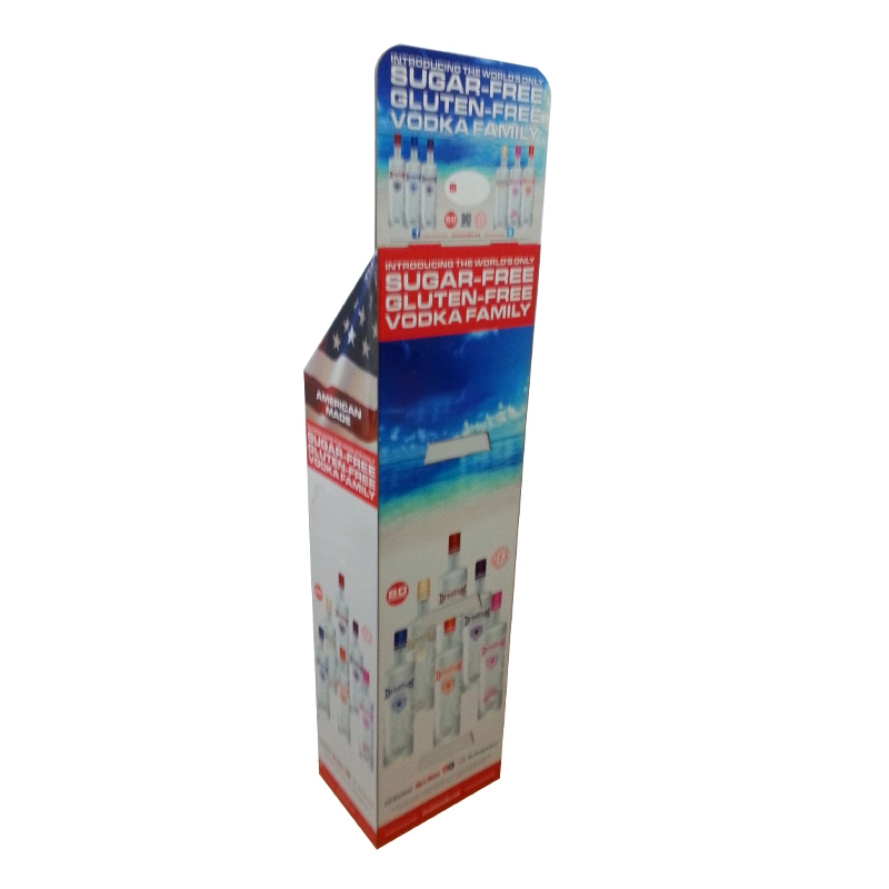 Supermarket Product Cardboard Advertising Display Stand Floor Display Stand Promotional Portable Cardboard Floor Display Stand 1