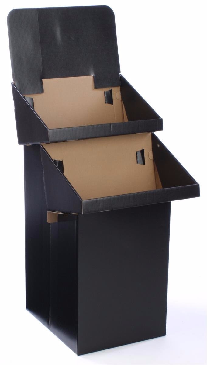 عرض منتجات ألبان منبثقة المطبوعة مخصصة موقف مموجة من الورق المقوى من الورق المقوى الشريرة شريرة السوبر ماركت. 11