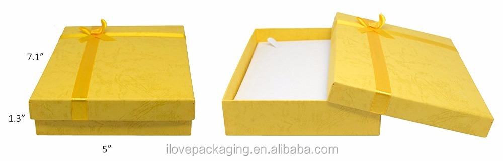 papiercadeau -doos kartonnen sieraden ketting geschenkdozen met rosebug bogen 18