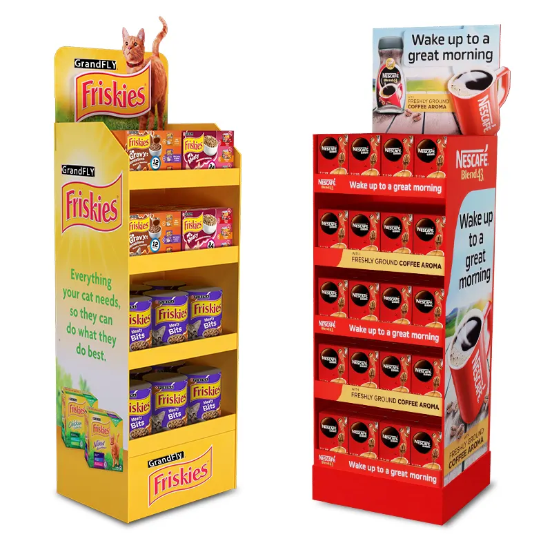 ILove verpakking op maat gemaakte papieren vloeren displays 5