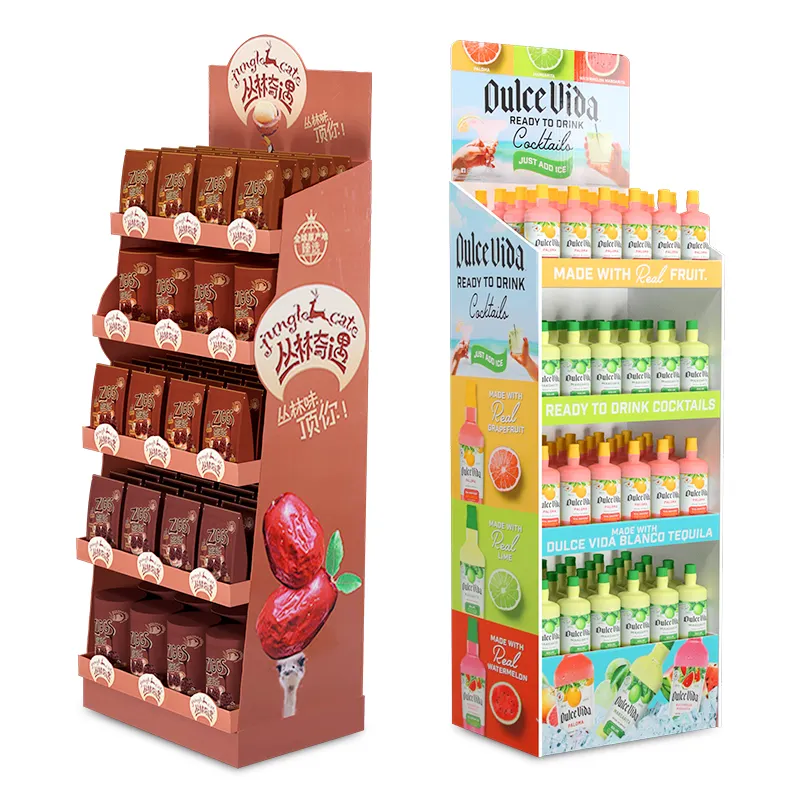 ILove verpakking op maat gemaakte papieren vloeren displays 4