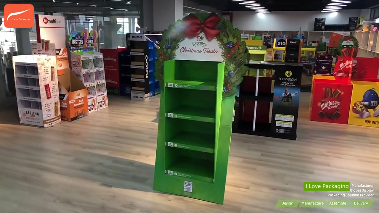 I Love Packaging Custom Pet Food Cardboard Floor Display 1