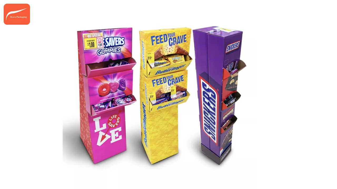 Aangepast kartonnen display voor bakken, drankje, boek 4