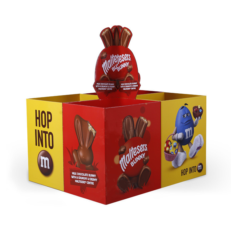 Ik ben dol op verpakking aangepaste chocolade snoepcombinatie gegolfd display stand 4