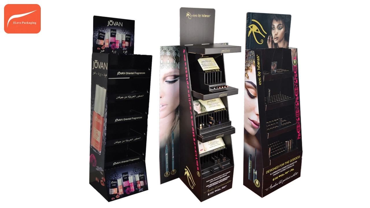 ILP aangepaste kartonnen displays voor cosmetische en elektronica 4