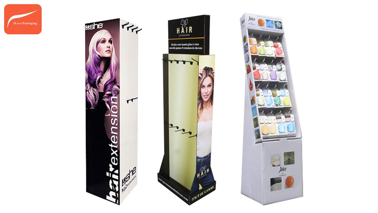 ILP aangepaste kartonnen displays voor cosmetische en elektronica 5