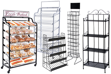 China Factory Ik ben dol op verpakking op maat gemaakte snack dranken metal display 5