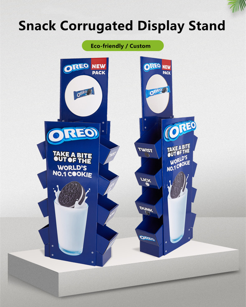 Ik ben dol op het verpakken van aangepaste Oreo Cookie kartonnen vloerweergave 3