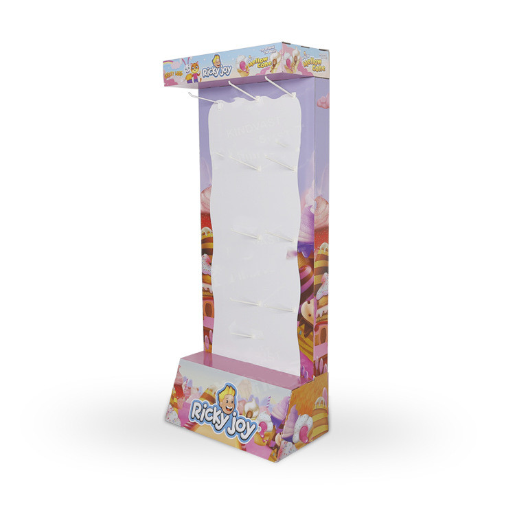 Ik ben dol op verpakking op maat Candy snack eten kartonnen vloerweergave met haak 3