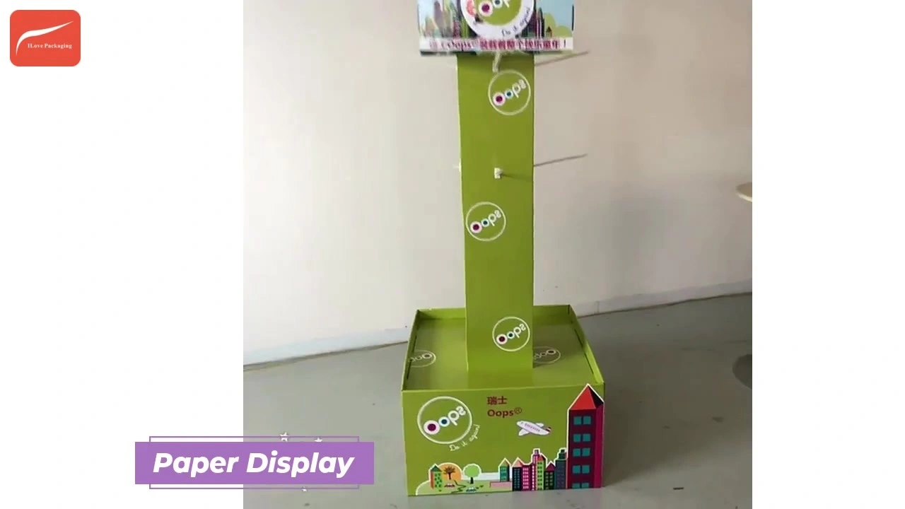 I Love Packaging Custom Paper Display with Hook Printing Factory 1