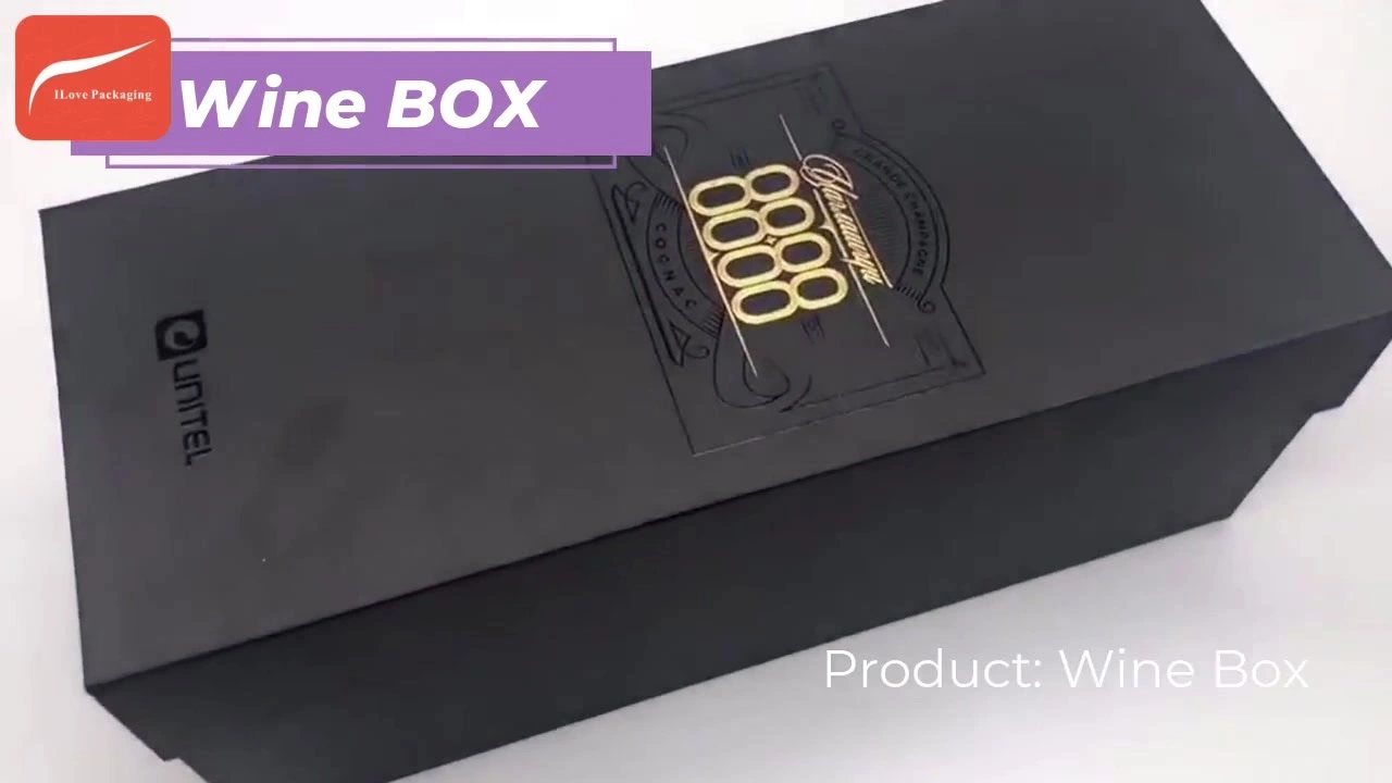 I Love Packaging Custom Wine Box with EVA Insert High End Luxury Factory 1