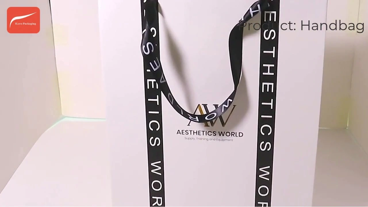 I Love Packaging Custom Art Paper Bag Hot Stamping Factory 1