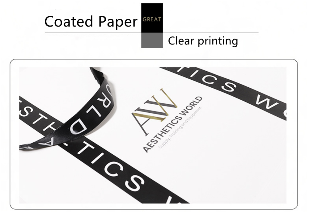 Ik ben dol op verpakking aangepaste kunstpapiertas Hot Stamping Factory 4