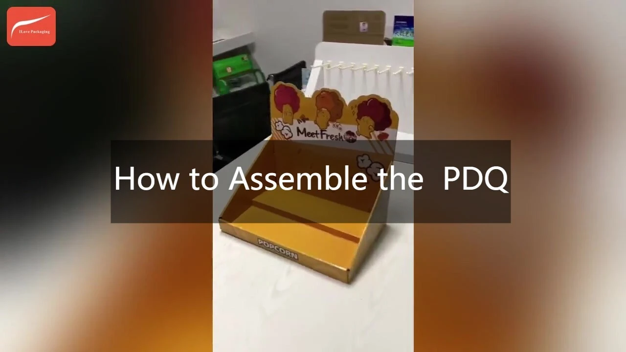 I Love Packaging Customized Counter PDQ Displays Corrugated 1