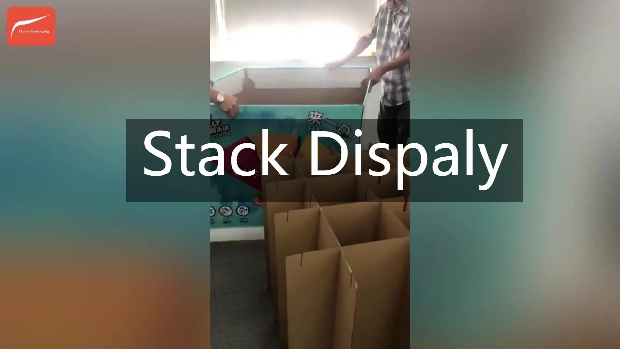 I Love Packaging Custom Stack Display Factory suit for Supermarket 1