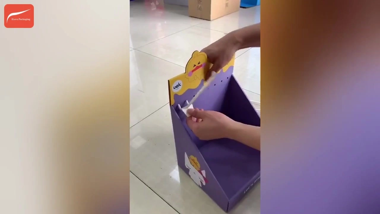 I Love Packaging Custom Counter PDQ Display Box Factory 1