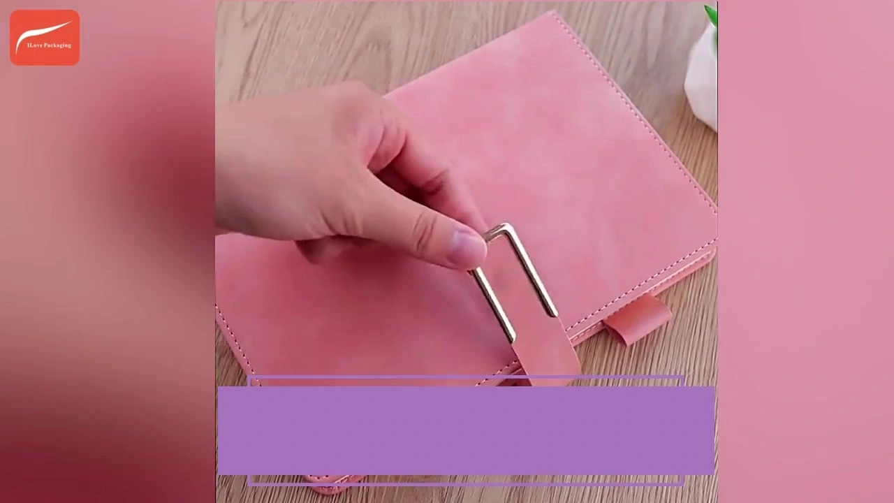 I Love Packaging Custom Notebook Printing PU Leather Cover A5 A6 100 Pages 1
