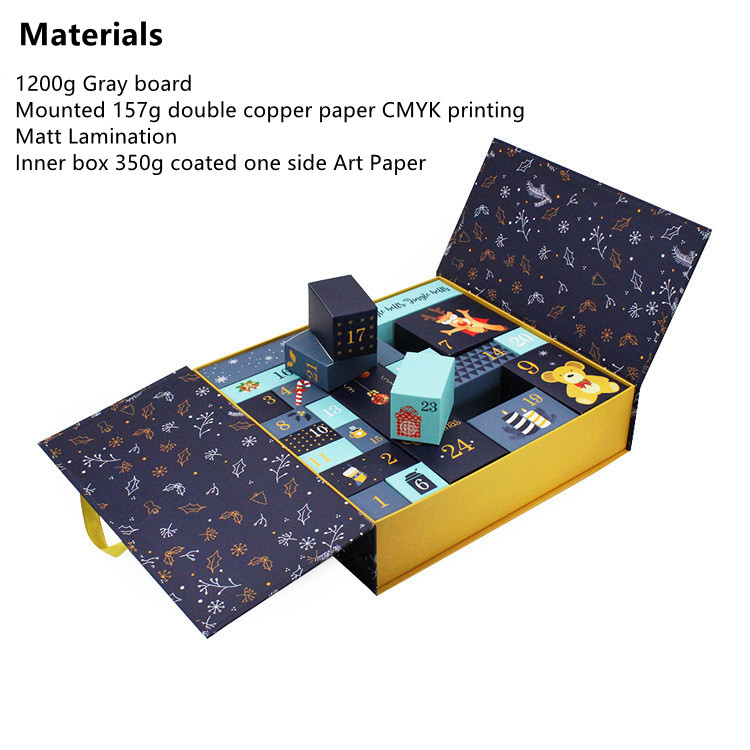 Aangepaste kerstcadeaubox met multi-compartiment blinde doos verrassing 1