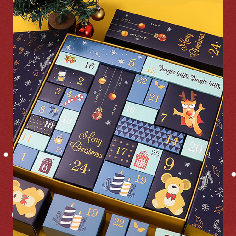 Aangepaste kerstcadeaubox met multi-compartiment blinde doos verrassing 3