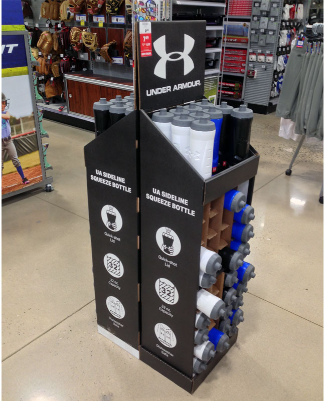 Aangepaste kartonnen display Stand Supermarket Pop Floor Display 1
