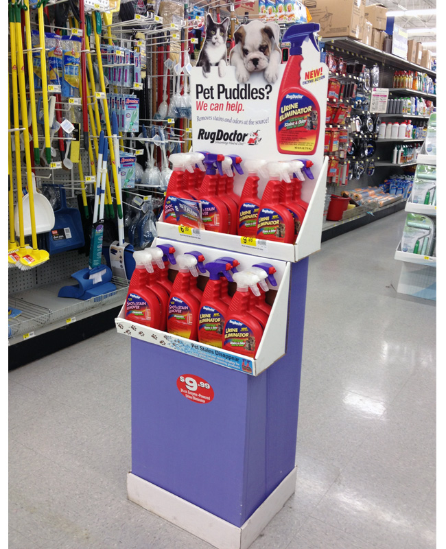 Aangepaste kartonnen display Stand Supermarket Pop Floor Display 2