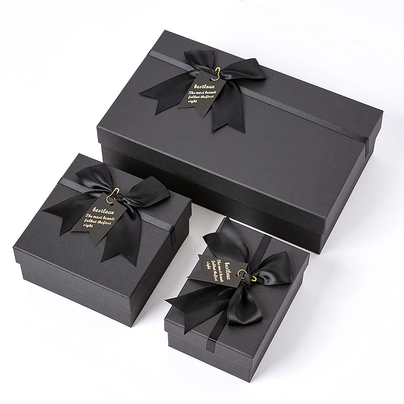 I LOVE PACKAGING Hot sale cosmetic lipstick perfume packaging box double open Valentine's Day gift box with bow 8