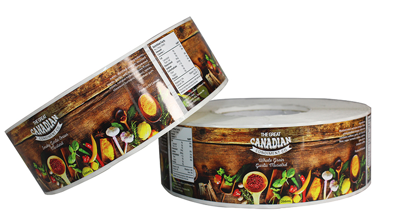 Aangepaste afdruk waterdichte lijm voedselpakket label sticker 6
