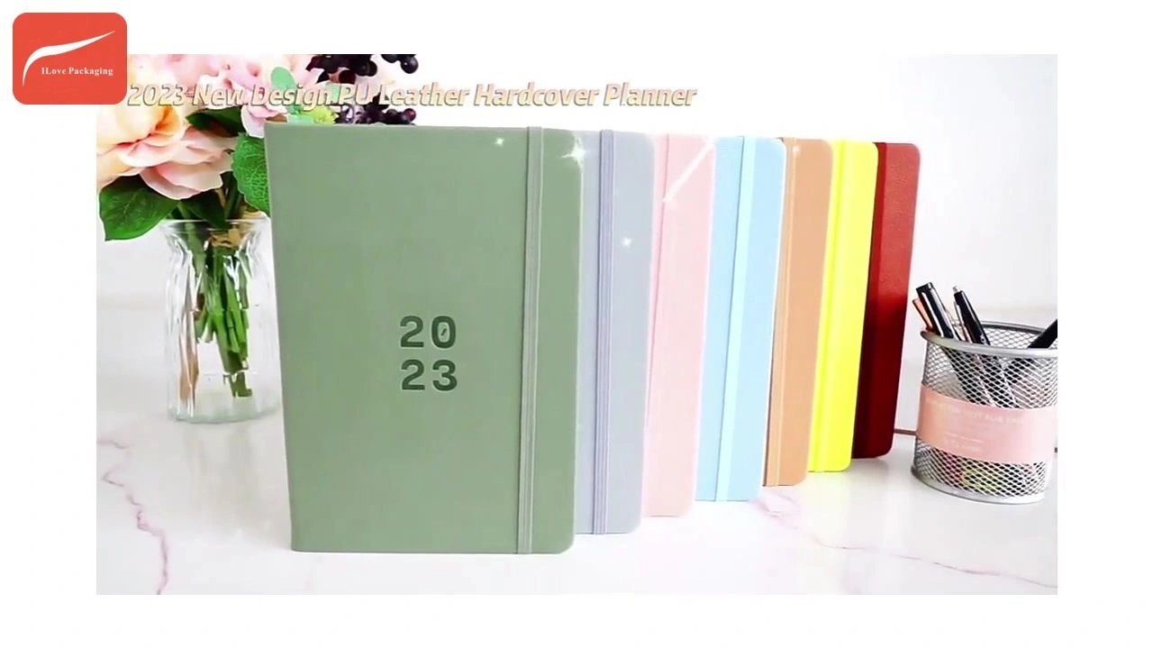 Personalized custom diary PU leather cover elastic strap notebook 1