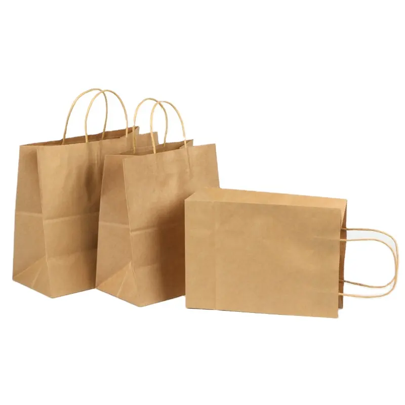 Ik ben dol op verpakking aangepaste kraft papieren zak hoogwaardige groothandel fabrikant 3