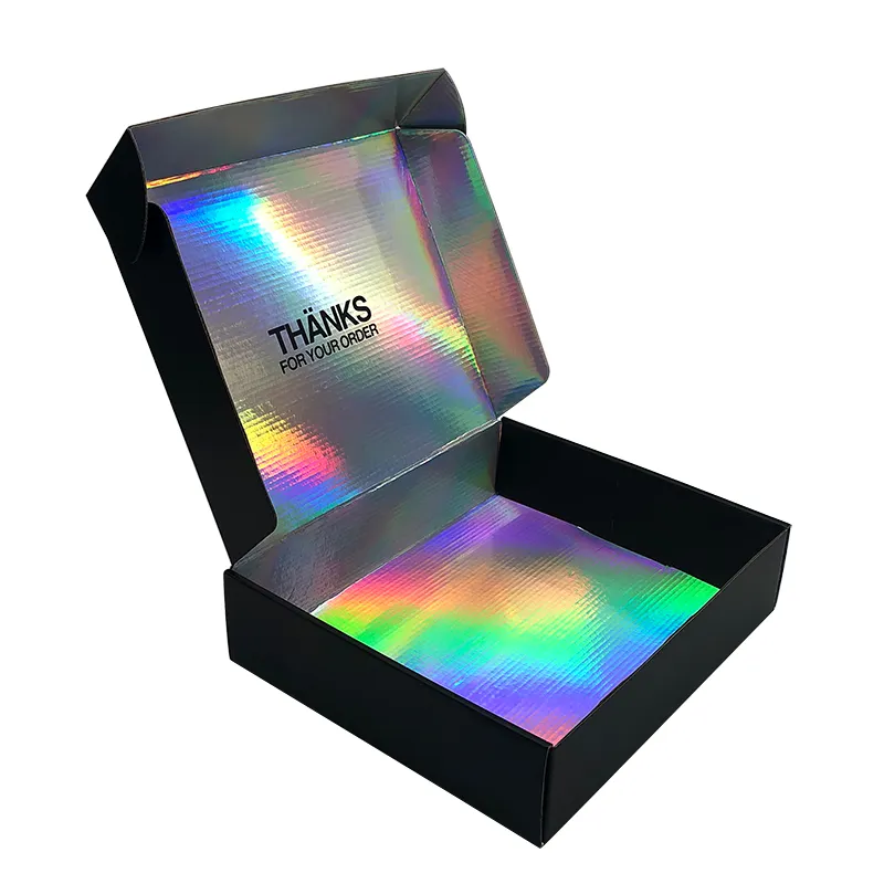 Ik ben dol op verpakking aangepaste mailer doos papieren holografisch ontwerp 4