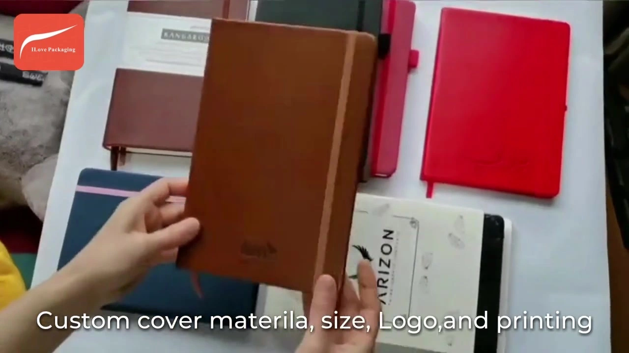 Customizable Academic Diary A5 A6 B5 Dotted Grid 2022 2023 Elastic band PU leather Hardcover agenda Planner Journal Note 1