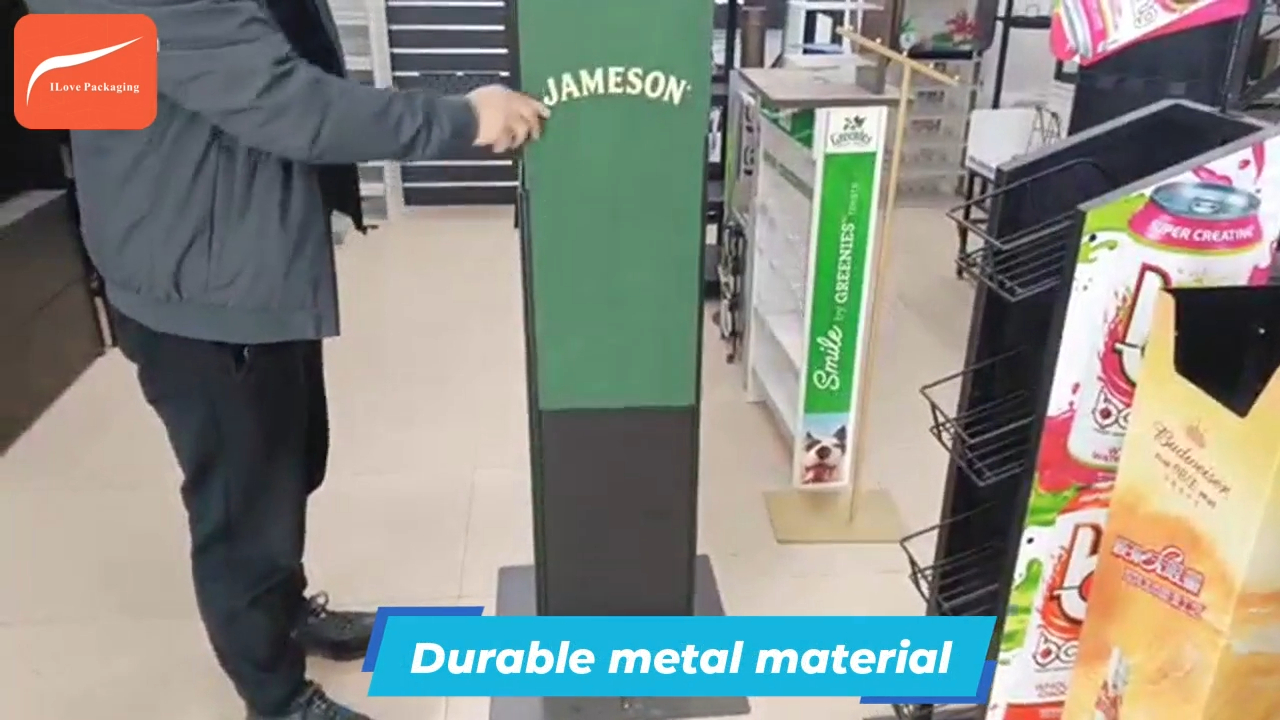 Ilove Packaging Display in metallo personalizzato per bevande 4