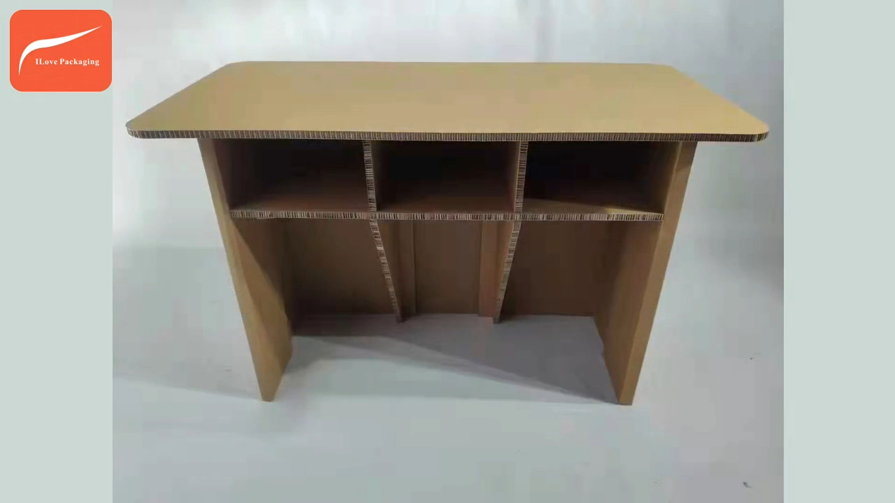 I Love Packaging Custom Honeycomb Cardboard Exhibition Props Table 1