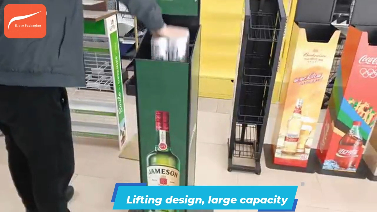 Ilove Packaging Display in metallo personalizzato per bevande 3