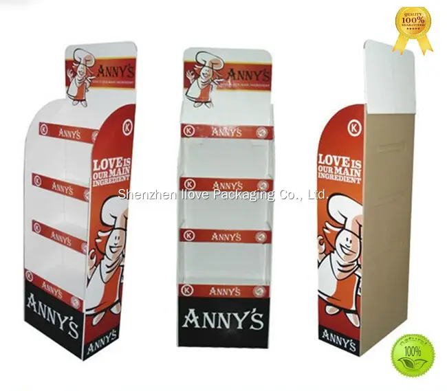 Custom floor stack display Supply Manufacturer | Ilove Packaging 1
