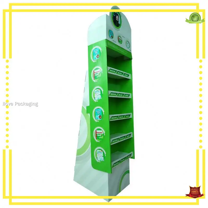 Custom cardboard floor standing display units Supply | Ilove Packaging 1