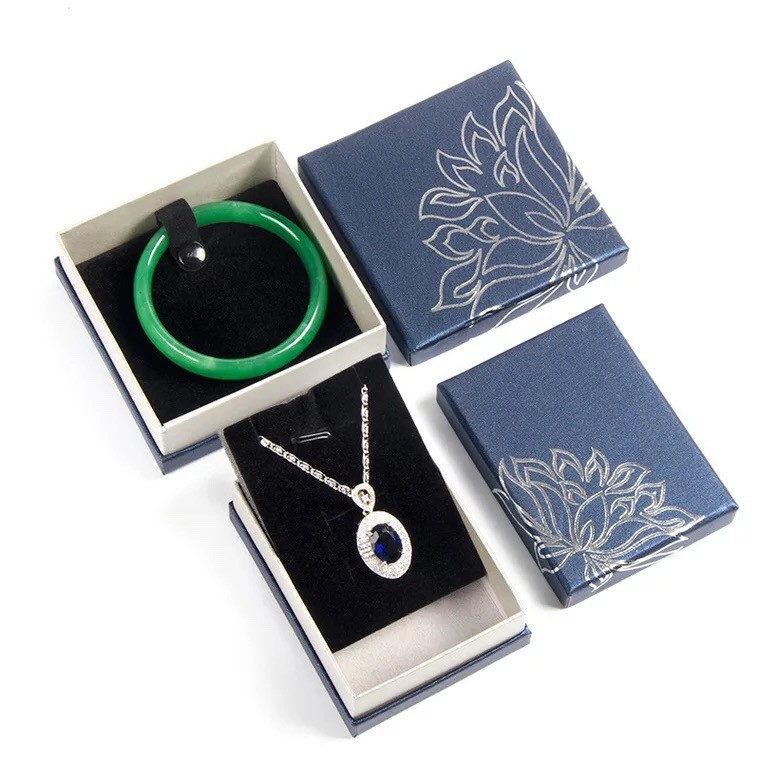 Luxury style luxury jewelry ring box necklace packaging jewelry box gift packaging carton jewelry set 8