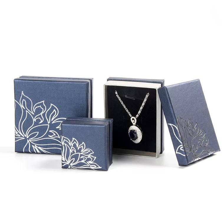 Luxury style luxury jewelry ring box necklace packaging jewelry box gift packaging carton jewelry set 6
