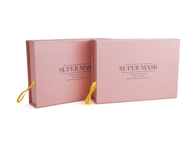 Wholesale pink hard paper cosmetic packaging empty hard perfume box customized China luxury gift perfume bottle cosmetic box hot 1