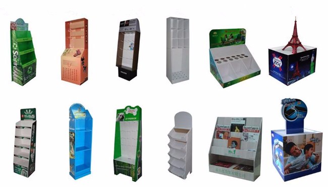 Customized floor retail store product display rack can be placed corrugated cardboard candy food and beverage cardboard display 7