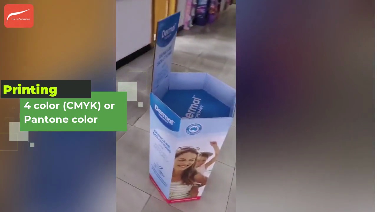 Ik ben dol op het verpakken van aangepaste dump bin display fabrieksprijs 3