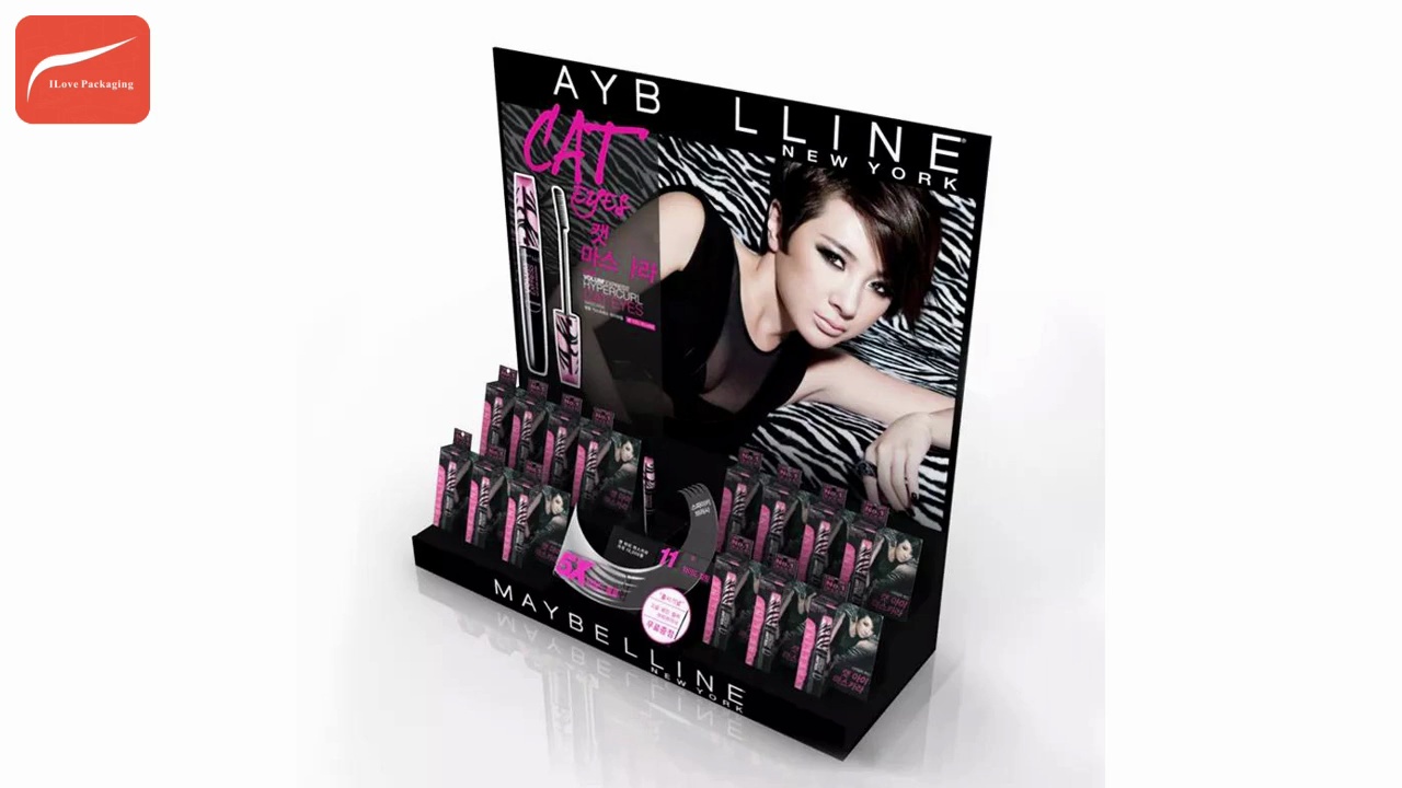 Ilove verpakking aangepaste acryl cosmetische PDQ -displaybox 1