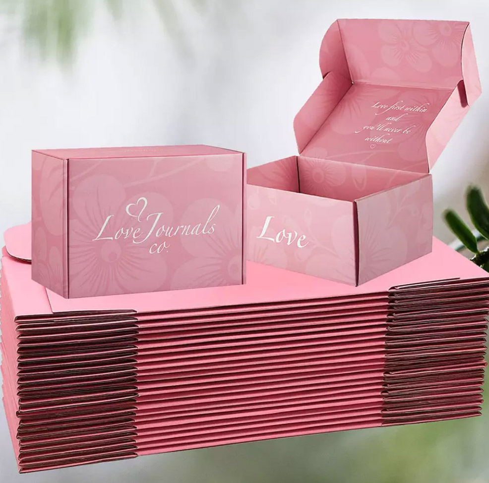 Hot-Sale Customized Small Recycled Kraft Paper Packaging Underwear Folding Mailer Corrugated Shipping Box with Logo 7