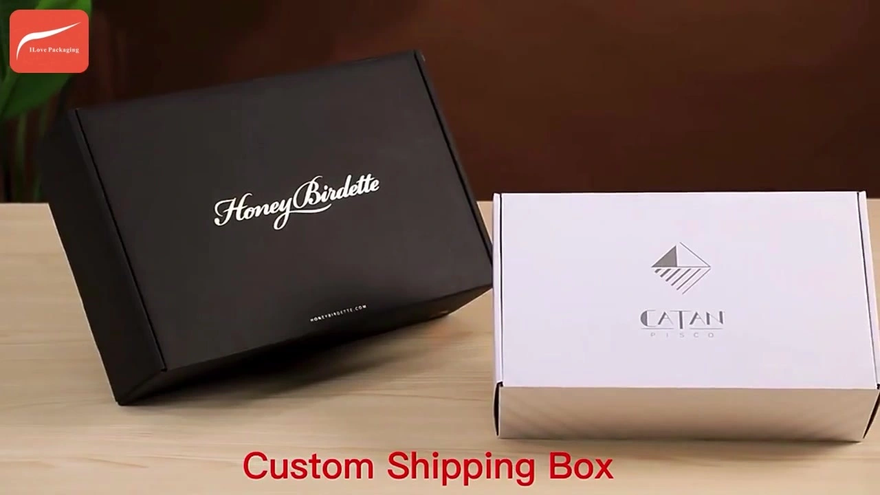Hot-Sale Customized Small Recycled Kraft Paper Packaging Underwear Folding Mailer Corrugated Shipping Box with Logo 1