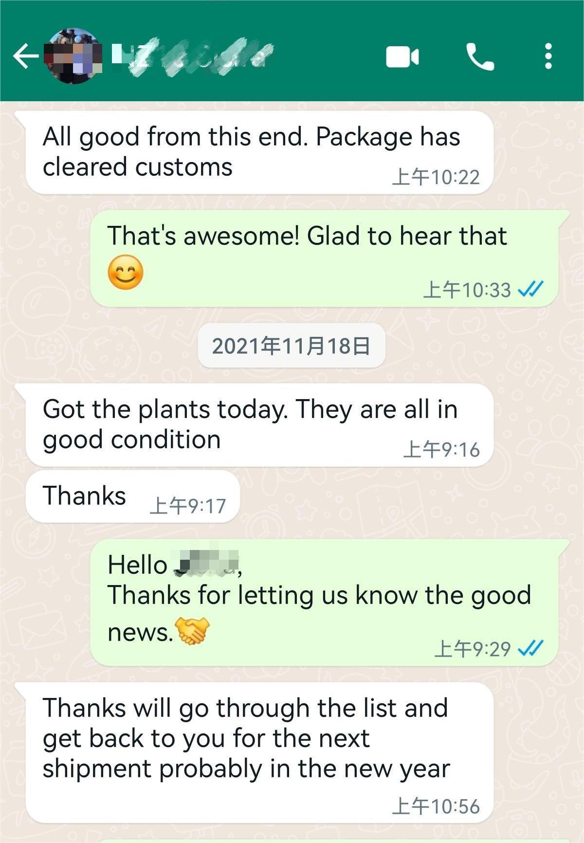 Delivery Feedbacks 1-3 4