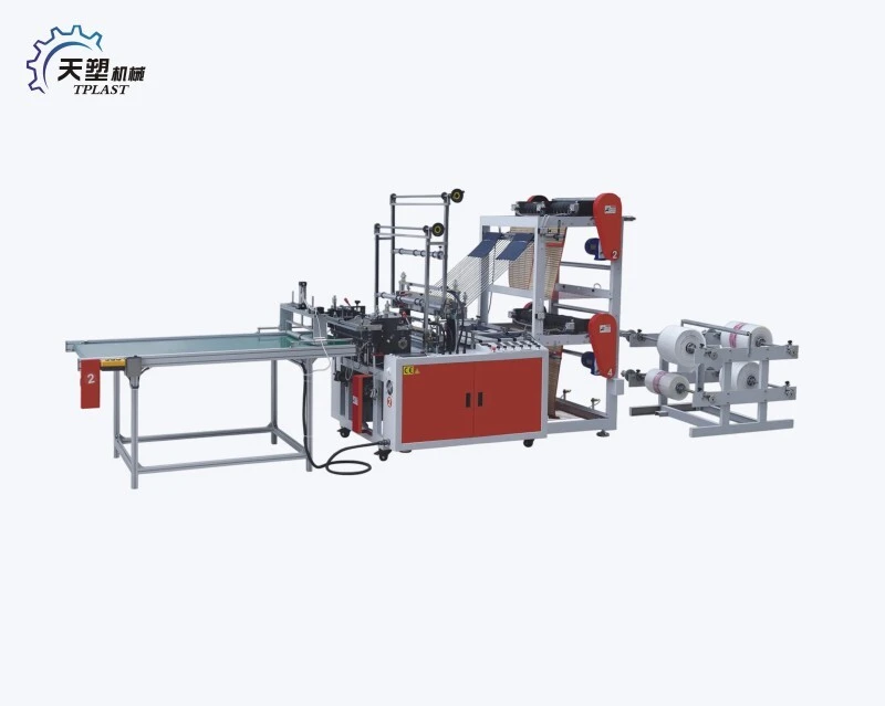 4 Lines Heating Sealing and Cold Cutting Bag Making Machine 1